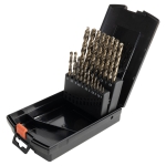 Drill Set, 19 Piece Metric Jobber Length Cobalt Steel