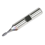 End Mill, 1/8" 2 Flute, M42 Cobalt TiCN Coated