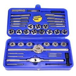 Tap & Die Set, 40-Piece Solid Hex Dies