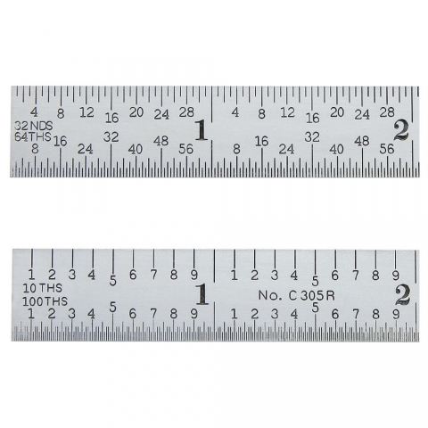 Rule, Steel, 6" 5R Flexible, Starrett