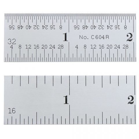 Steel Rule, 6" 4R Rigid, Starrett