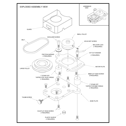 "Belt Drive Conversion Kit