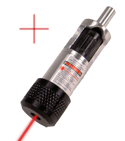 Edge and Center Finder, 3/8" Shank Laser Crosshair