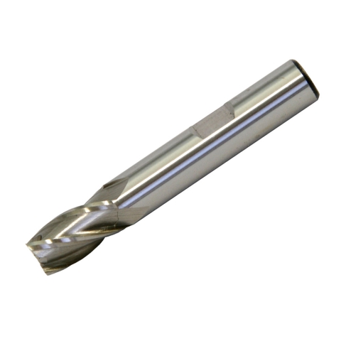 End Mill, 3/8" 4 Flute, HSS, 3/8" Shank