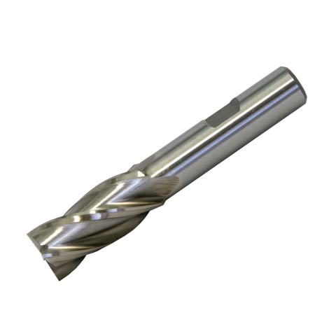 End Mill, 5/8" 4 Flute, HSS, 1/2" shank