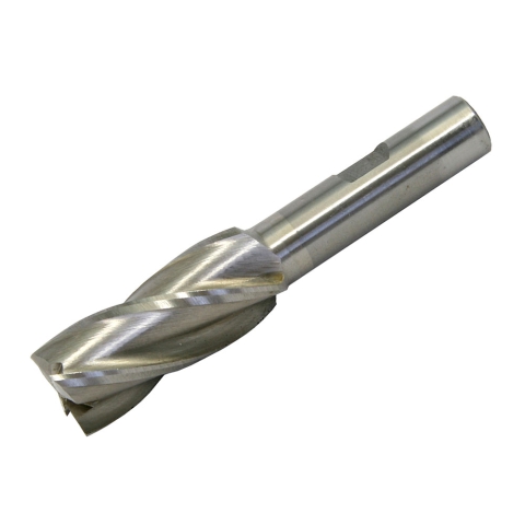 End Mill, 3/4" 4 Flute, HSS, 1/2" shank