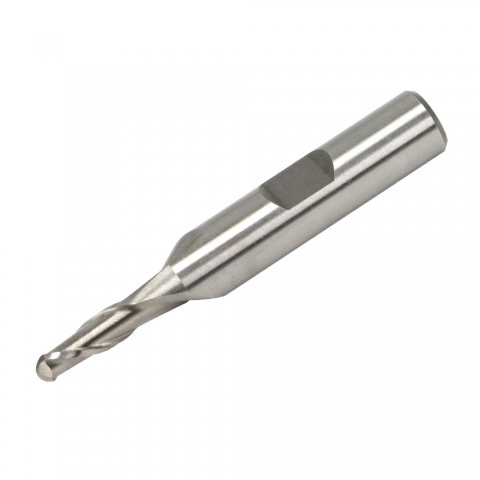 End Mill, 3/16" 2 Flute Ball End, M42 Cobalt