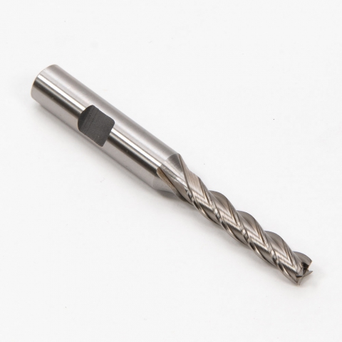 End Mill, 1/4" 4 Flute, HSS, 3-1/16" Long Reach End Mill, 1/4" 4 Flute, HSS, 3-1/16" Long Reach