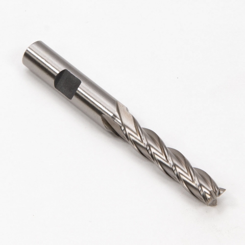 End Mill, 5/16" 4 Flute, HSS, 3-1/8" Long Reach