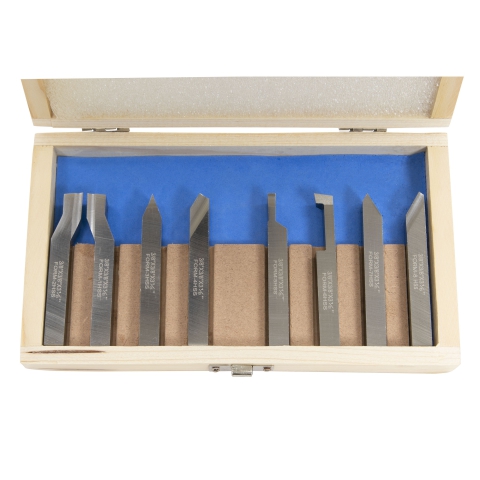 Tool Bits, 3/8" Presharpened, Set of 8 HSS