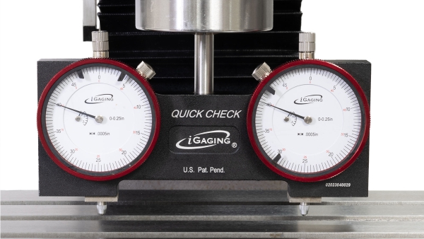 Spindle Square With Dial Indicators - Lower to surface without touching