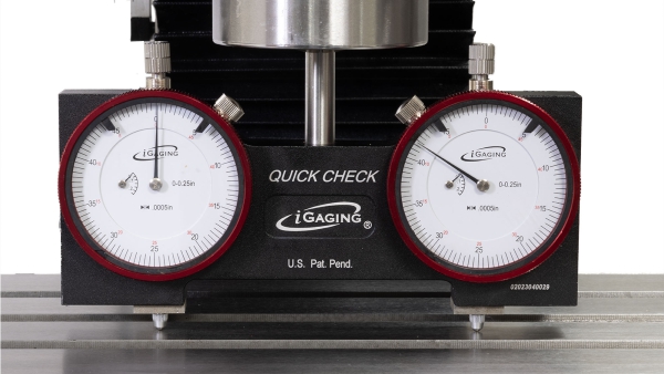 Spindle Square With Dial Indicators - Lower quill until dials pass one full rotation and then until one dial hits zero.
