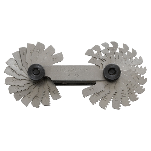 Screw Pitch Gage, Inch & Metric, 55 Leaves