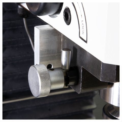 HiTorque Deluxe Large Bench Mill - Electrically interlocked spindle lock