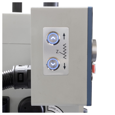 HiTorque Deluxe Large Bench Mill – Power lift controls