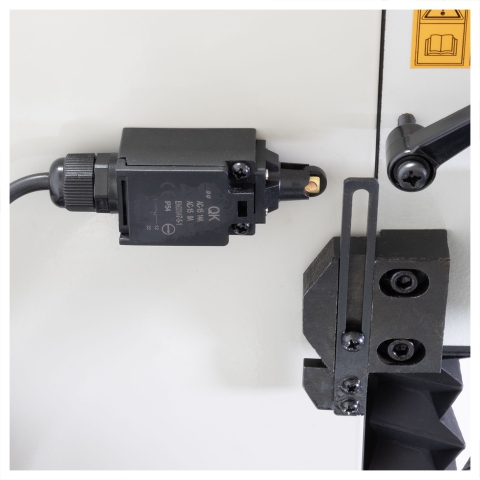 HiTorque Deluxe Large Bench Mill - Z-Axis Power Lift top limit sensor