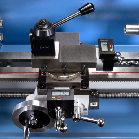 HiTorque 7x16 Deluxe Mini Lathe - DRO on Compound and Cross Slide