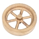 Flywheel, 3" Diameter, 6 Straight Spokes, Bronze