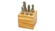 End Mill Set, 6 Piece 4 Flute Ball, HSS