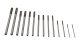 Reamers, 14 Piece Over-Under Chucking, HSS