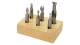 End Mill Set, 6 Piece 2 Flute, Cobalt